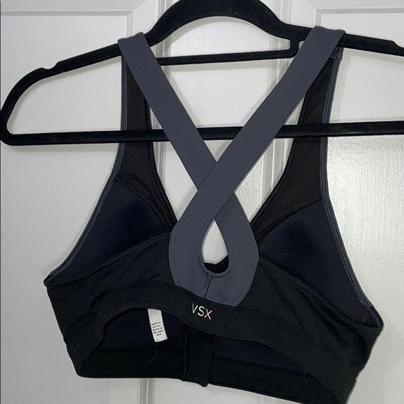 Victoria's Secret SPORT Sports Bra Black Gray - Picture 4 of 7